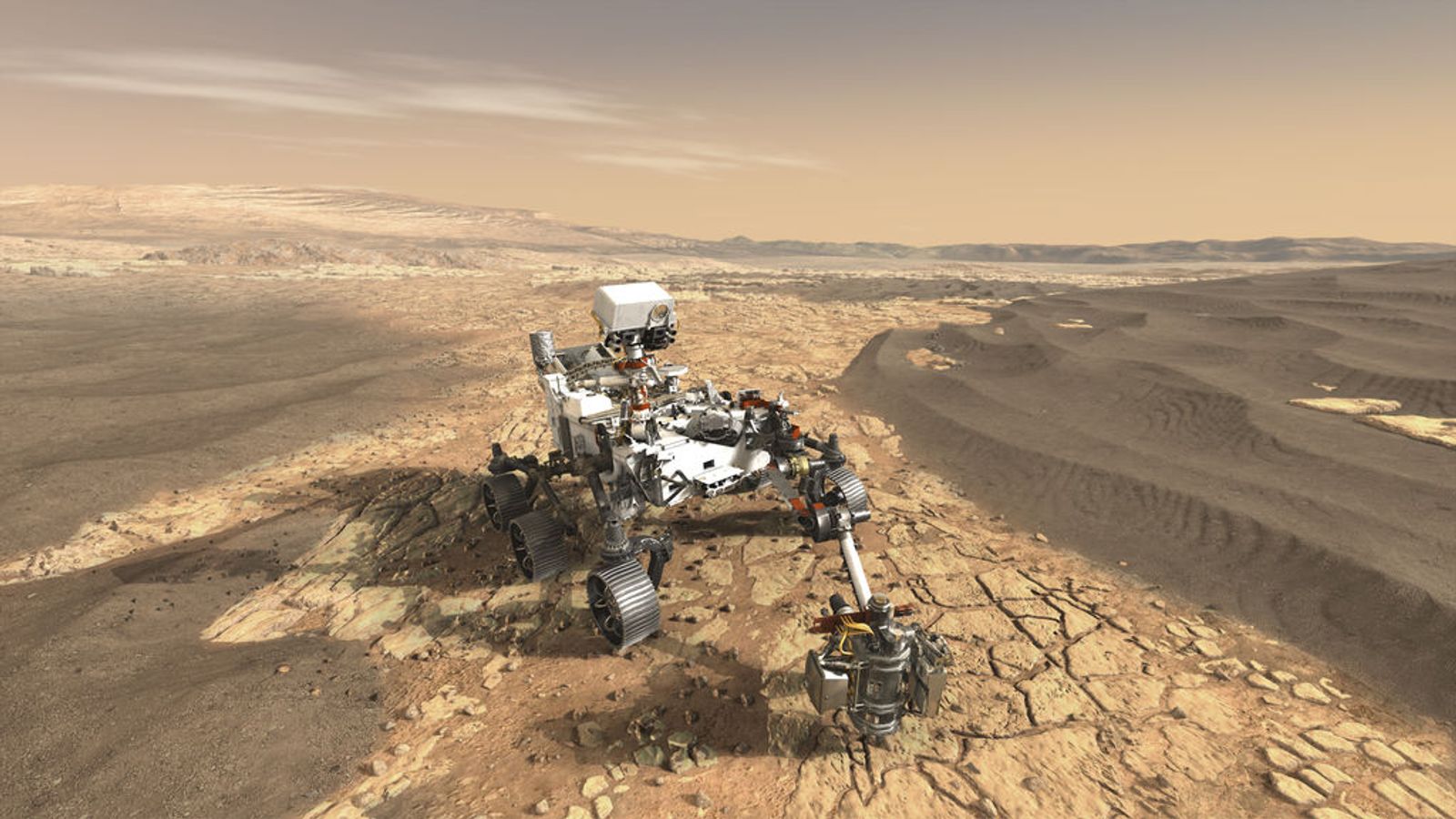 Инвазията на Марс: Какви технологии има на борда на марсохода Постоянство – снимки, видео