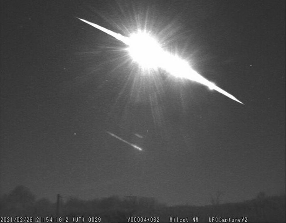 Метеор над Северна Европа – парчета от него намерени в Челтнъм
