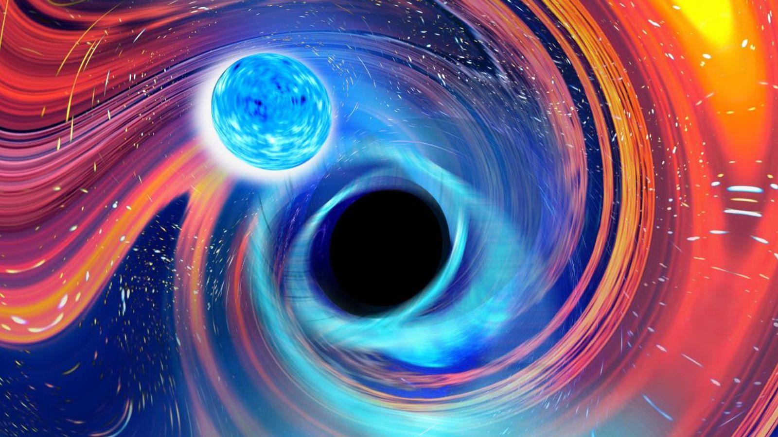 Черни дупки са погълнали неутронни звезди
