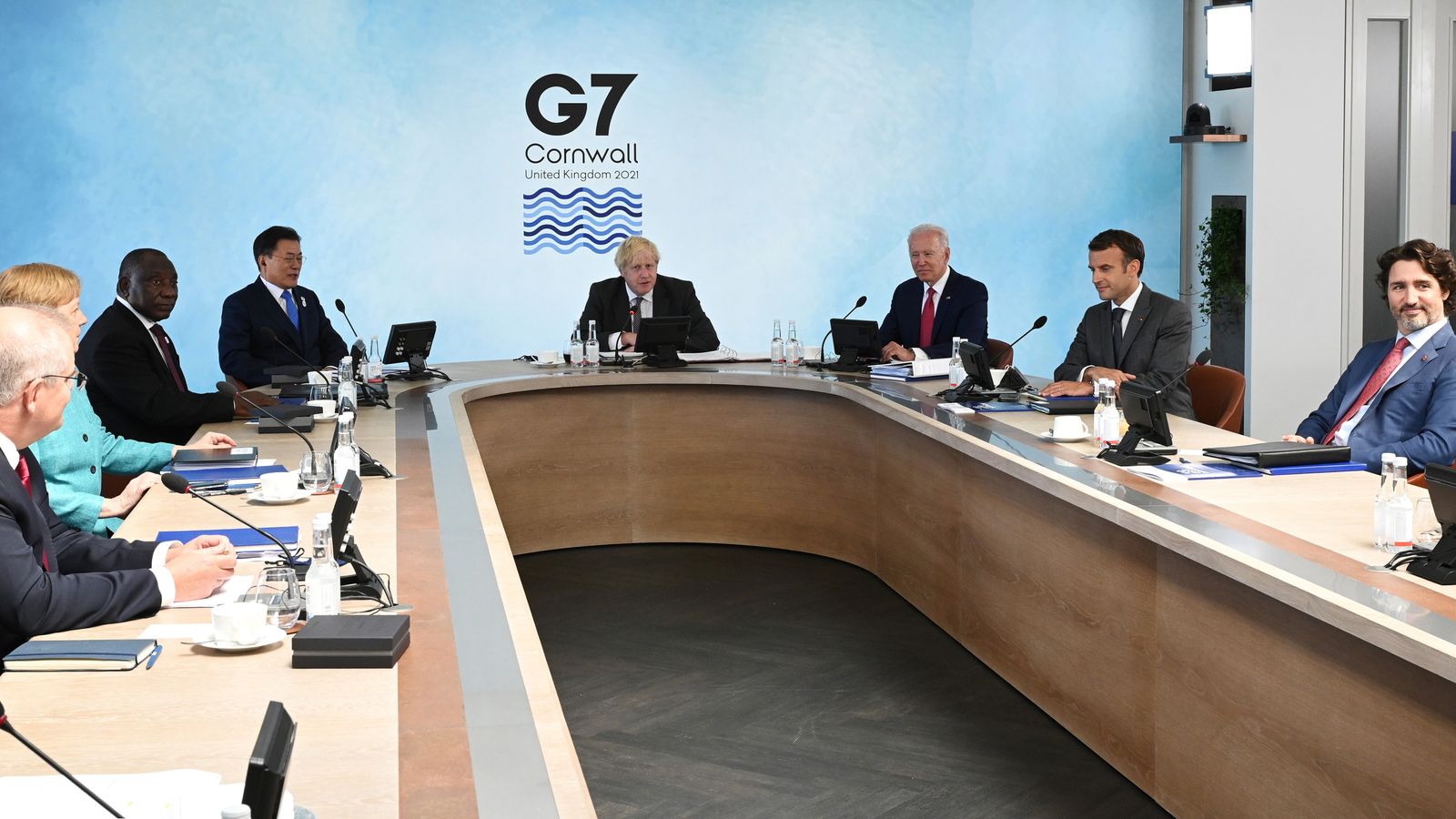 Лидерите от Г-7 приканиха Русия и Китай да зачитат правата на човека – снимки, видео