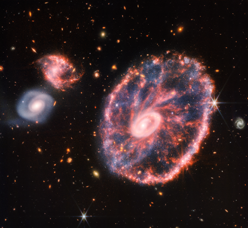 Телескопът „Джеймс Уеб“ е заснел ясен кадър на далечна галактика